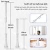 Chổi cọ sàn nhà tắm tự động JESOPB 320rpm cực mạnh cây chà tường toilet không dây 4 đầu tips xoay gập 90 độ tiện lợi