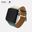 Dây da Charles Nappa Xanh Lá Kem cho Apple Watch size nữ (38/40/41mm) - Adapter màu bạc
