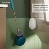 Bàn chải chà nhà vệ sinh toilet silicon cán dài tự động đóng mở