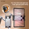 Tay Arm cho ipad, máy tính bảng, màn hình phụ hợp kim nhôm gắn bàn gấp gọn nâng hạ chắc chắn