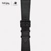 Dây da Charles Nappa Đen cho Apple Watch size nam (42/44/45mm) - Adapter màu đen