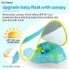 Phao bơi chống lật cho bé 6-24 tháng tuổi SWIMBOBO có mái che chống tia UV chống nắng UPF 50+ (size L)