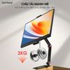 Giá đỡ màn hình phụ, máy tính bảng hợp kim nhôm xoay 360° gập linh hoạt