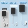 Nẹp đi dây điện nổi dán tường bảo vệ dây điện, khay ống đi dây sàn gọn gàng chống đứt gãy chống cháy