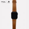 Dây da Charles Barenia cho Apple Watch size nam (42/44/45mm) - Adapter màu bạc