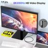 Cáp USB-C xuất hình ảnh gập 90 độ Type-C to Type-C USB4 40Gbps/240W/8K tương thích Thunderbolt 3/4