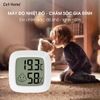 Đồng hồ đo nhiệt độ, độ ẩm mini màn hình LCD điện tử nam châm gắn tường