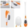 Bàn chải chà nhà vệ sinh toilet silicon đóng mở tự động vịt ngộ nghĩnh