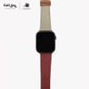 Dây da đồng hồ Apple Watch Swift Đỏ Kem Series 1/2/3/4/5/6 chính hãng cao cấp