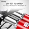 Bơm đạp chân 2 piston dùng bơm xe máy xe đạp ôtô siêu khoẻ dây bện vải bền bỉ