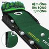 Thảm tập đánh Putting Golf trong nhà trả bóng tự động