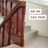 Lưới chắn cầu thang an toàn cho bé, chó mèo bộ 3 mét kèm dây buộc