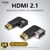 Cổng chuyển HDMI to HDMI chuyển đổi male sang female vuông góc 90 độ 8K