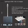 Cáp kết nối HDMI/ VGA cho iPhone, iPad (Lightning to HDMI / VGA Cable) có audio Full HD 1080p