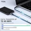 Cáp dữ liệu TB4 USB-C sang Type-C USB4 sạc nhanh 240W 8K HD Type-C 40Gb