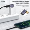 Cổng chuyển Type-C đầu nối USB-C male sang female vuông góc 90 độ