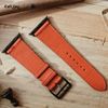 Dây da Charles Nappa Cam cho Apple Watch size nam (42/44/45mm) - Adapter màu đen