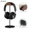 Giá đỡ tai nghe Headphone bằng gỗ óc chó với đế kim loại chống trượt