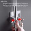 Móc treo chổi cây lau nhà móc treo nhà tắm đa năng inox 304 dán tường kẹp siêu chắc