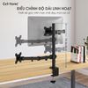 Giá treo màn hình kèm giá đỡ laptop 2 in 1 có thể xoay chỉnh linh hoạt