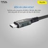 Cáp Type C to Type C TUTi chuẩn USB4 40Gbps dài 2m 8K Display 40W tương thích Thunderbolt 3/4 xuất hình ảnh truyền dữ liệu sạc nhanh