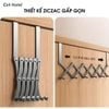 Móc treo quần áo gắn cửa, móc treo đồ cánh cửa bằng thép có thể co dãn gấp gọn