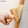 Chổi vệ sinh bàn phím máy tính bằng gỗ cao cấp làm sạch đa chức năng tay cầm gỗ chắc chắn