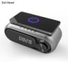 Đồng hồ báo thức để bàn WD-300 LED loa bluetooth tuỳ chỉnh âm Bass đế sạc không dây 10W tích hợp Radio FM