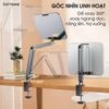 Giá đỡ laptop, iPad, máy tính bảng gắn cạnh bàn xoay 360 độ đa năng