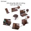 Kệ gỗ để đồ cá nhân kệ tổ chức đồ dùng bàn làm việc, kệ đầu giường sạc điện thoại