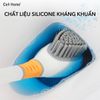 Bàn chải chà nhà vệ sinh toilet silicon đóng mở tự động vịt ngộ nghĩnh