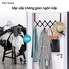 Móc treo quần áo gắn cửa, móc treo đồ cánh cửa bằng thép có thể co dãn gấp gọn