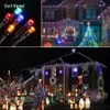 Dây đèn Led trang trí năng lượng mặt trời đèn sân vườn bọc nhựa chống nước 100 LED/12m
