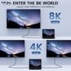 Cáp dữ liệu TB4 USB-C sang Type-C USB4 sạc nhanh 240W 8K HD Type-C 40Gb