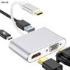 Cáp chuyển Type-C cho Macbook dùng trong trình chiếu USB-C Digital AV Multiport Adapter to VGA/ HDMI/ USB 3.0 nhôm nguyên khối