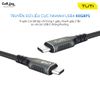 Cáp Type C to Type C TUTi chuẩn USB4 40Gbps dài 2m 8K Display 40W tương thích Thunderbolt 3/4 xuất hình ảnh truyền dữ liệu sạc nhanh