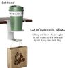Giá đỡ tai nghe gắn bàn hợp kim nhôm có kẹp giữ cốc nước xoay 360 tiện lợi