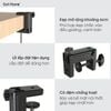 Giá đỡ iPad, máy tính bảng, điện thoại gắn bàn, đầu giường đa năng xoay 360 độ gập chắc chắn