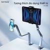 Tay Arm cho ipad, máy tính bảng, màn hình phụ hợp kim nhôm gắn bàn gấp gọn nâng hạ chắc chắn