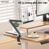 Giá đỡ sách, máy tính bảng, Arm kẹp đầu giường cạnh bàn xoay 360 độ đa năng điều chỉnh mọi góc độ