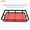Kệ đựng gia vị inox 304 dán tường siêu chắc chắn chống gỉ cho nhà bếp (kèm keo dán + ốc vít)