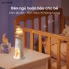 Đèn hải đăng chiếu trăng, đèn trang trí để bàn, phòng ngủ cảm biến chuyển động