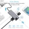 Hub chuyển đổi Type-C cho Macbook Air/Pro/iPad/Surface, điện thoại USB-C 8in1 adapter to VGA/ HDMI/ USB 3.0/ LAN/ SD/TF