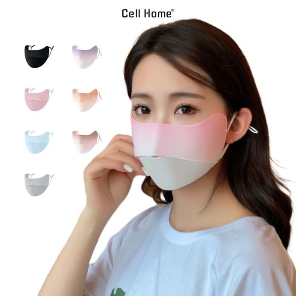 Khẩu trang vải Cell Home chống tia UV chuẩn UPF 50+, khẩu trang chống nắng che mặt chặn 99% tia cực tím