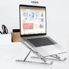 Giá đỡ macbook nhôm gấp gọn giá đỡ laptop, notebook, surface đế tản nhiệt công thái học hiệu quả một tầng
