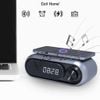 Đồng hồ báo thức để bàn WD-300 LED loa bluetooth tuỳ chỉnh âm Bass đế sạc không dây 10W tích hợp Radio FM