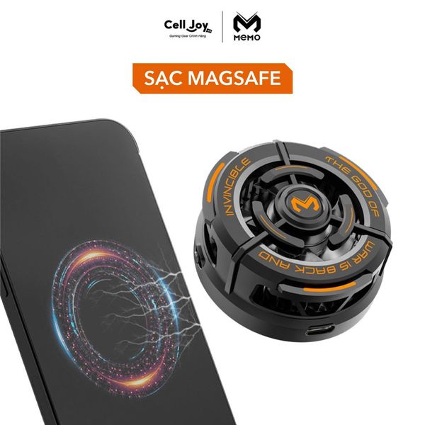 Tản nhiệt kết hợp sạc Magsafe cho iphone quạt tản nhiệt điện thoại MEMO CX02