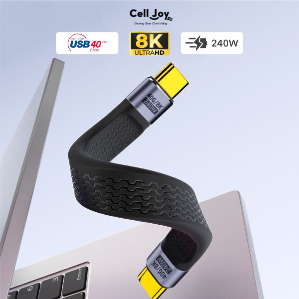 Cáp dữ liệu USB4 Type-C tốc độ 40 Gbps cho ổ cứng SSD di động, SSD Box (Type-C to Type-C / Type-C to Type-A / Type-C to Type-C Female)