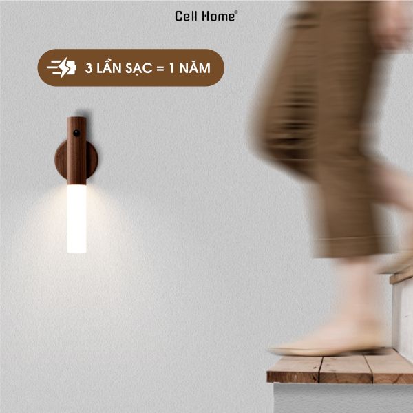 Đèn LED cảm biến chuyển động thông minh sạc USB 2 chế độ điều chỉnh cho mọi không gian