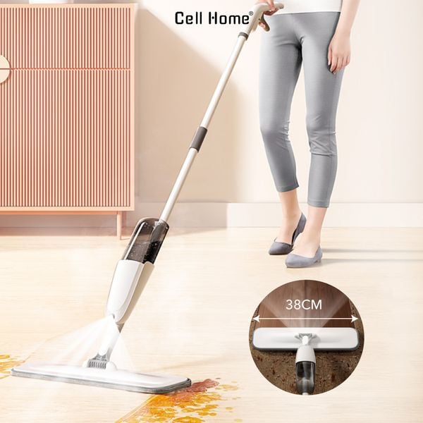 Cây lau nhà thông minh vừa lau nhà vừa phun sương, bình chứa tới 500ml, xoay 360 độ linh hoạt